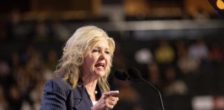 Sen. Marsha Blackburn who lead a discussion about sports betting integrity in the U.S. Senate.