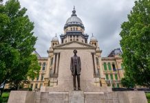 Illinois budget includes sports prediction markets per-wager tax The Illinois State Capitol building in Springfield, IL