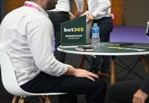 bet365 sign as the company releases its latest monthly online casino data.