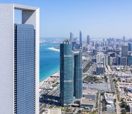 Fanatics first gaming foray outside US comes through UAE Lottery, iGaming site A high-angle shot of Abu Dhabi
