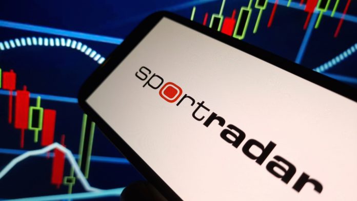 Sportradar logo as the company partners with Kalshi.