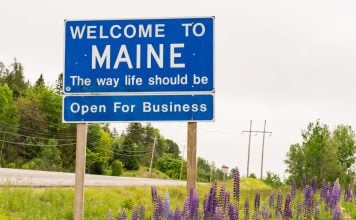Caesars expands Maine Wabanaki Tribes deal to include online casino Maine welcome sign as Caesars prepares to offer online casino gaming in the state.