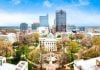 A wide-angle shot of Raleigh, North Carolina