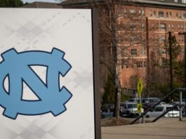 UNC logo as NC State and the school are included in a budget proposal for sports betting tax revenue.