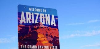 Arizona sign as the state welcomes new retail sports betting licensees.