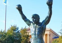 DraftKings attempts to block subpoena by taking Philadelphia to court Rocky Statue in Philadelphia as the city is being sued by DraftKings.