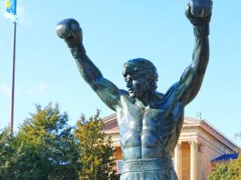 DraftKings attempts to block subpoena by taking Philadelphia to court Rocky Statue in Philadelphia as the city is being sued by DraftKings.