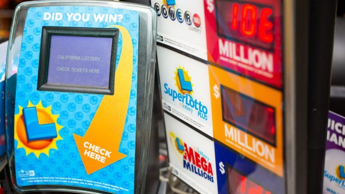 A California Lottery terminal
