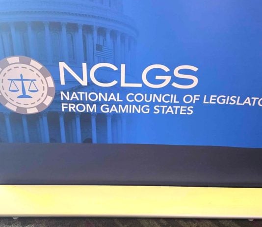A sign for the NCLGS Summer Meeting 2026