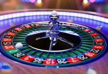 A roulette wheel