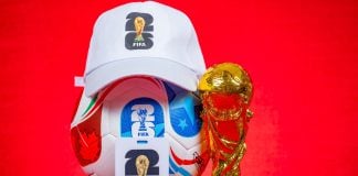 FIFA World Cup trophy as sportsbooks provide betting data.