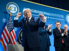 Senators urge sports, casino prediction markets ban in CLARITY Act bill U.S. President Donald Trump dances on stage