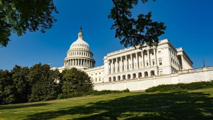 The U.S. Senate building on Capitol Hill, where prediction markets hearing took place