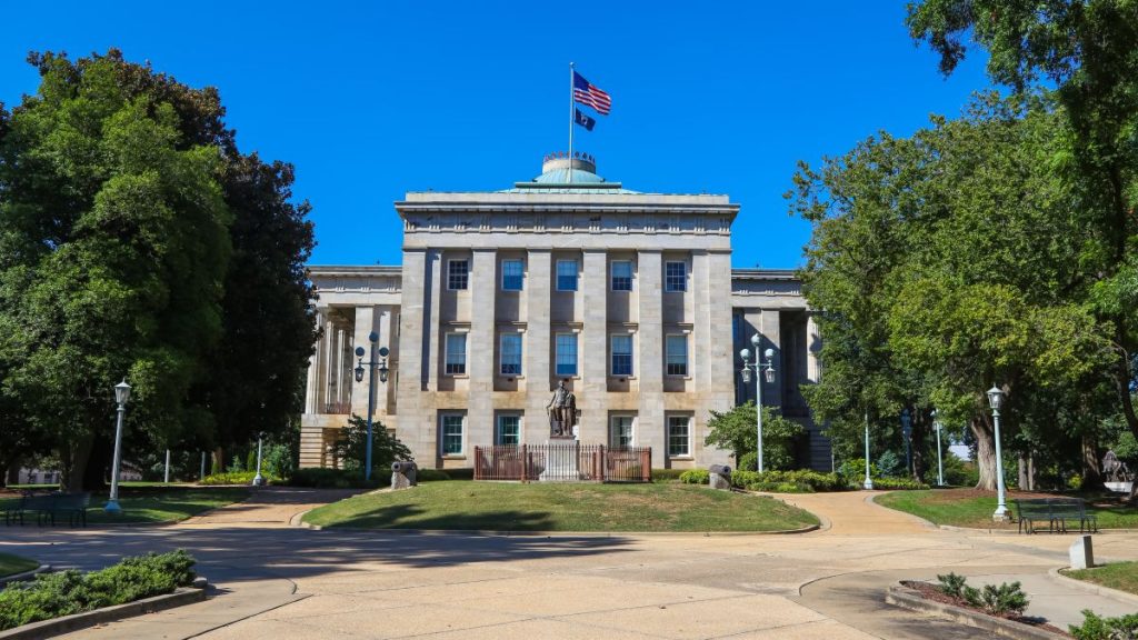 The North Carolina legislative building