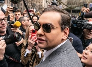 George Santos trades $35,000 to end CFTC probe into Kalshi activity George Santos among a crowd of reporters