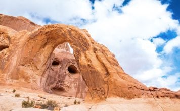 A face-like rock formation in Utah, where Kalshi lost in court