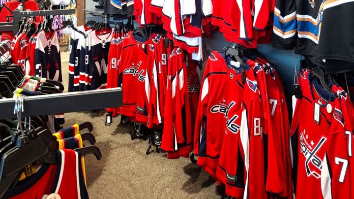 Jerseys of the Washington Capitals, a new partner of bet365