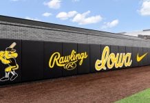 University of Iowa baseball field, in a state where Kalshi operates its prediction market