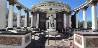 A statute outside Caesars Palace in Las Vegas