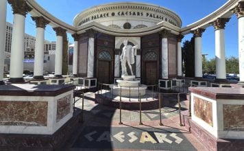 A statute outside Caesars Palace in Las Vegas