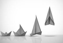 Origami representing evolution