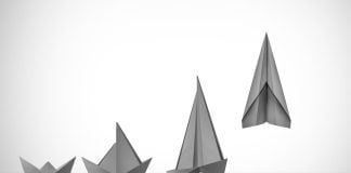 Origami representing evolution