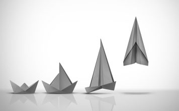 Origami representing evolution