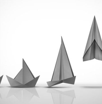 Origami representing evolution