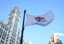 The flag of Illinois