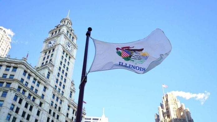 The flag of Illinois
