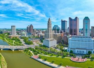 Columbus, Ohio, where Polymarket sued the state