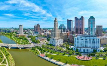 Columbus, Ohio, where Polymarket sued the state